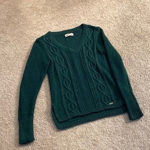 Emerald cable knit sweater